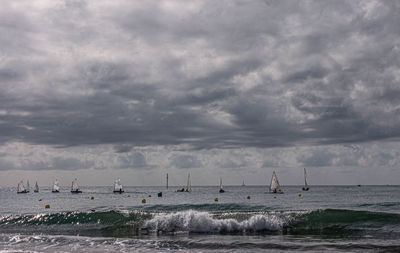 Scenic view of sea against sky