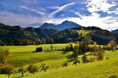 Scenic view of landscape against sky