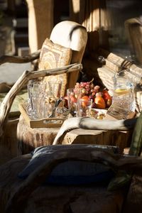 Close-up of food on table at market