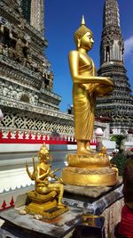 Low angle view of temple
