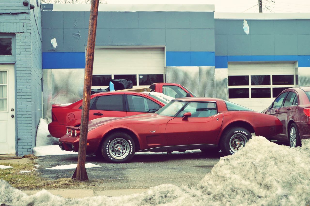 car, red, transportation, land vehicle, architecture, day, no people, outdoors