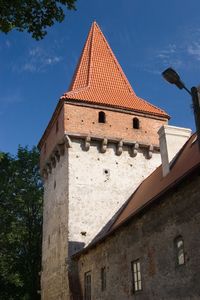 Low angle view of building against sky