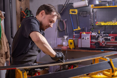 Worker working at factory