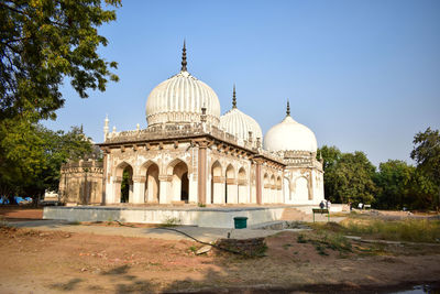 View of historical building against clear sky