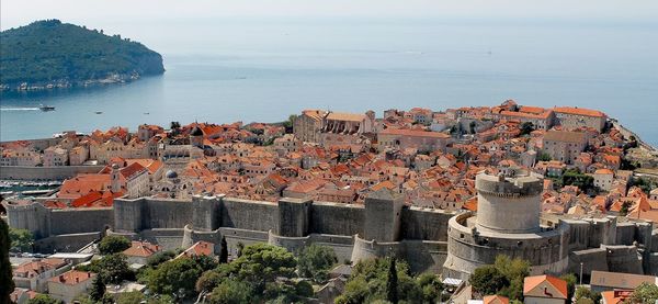 View of the croatian city of dubrovnik