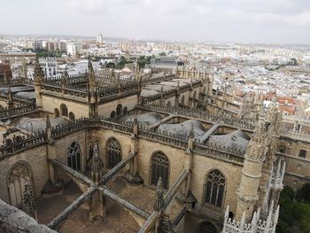 Aerial view of buildings in city