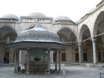 Facade of church in front of church