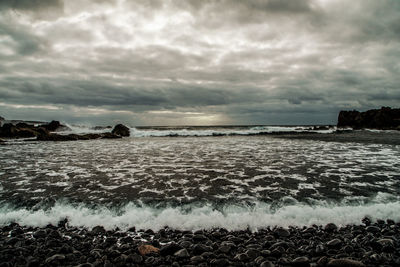 Scenic view of sea against sky