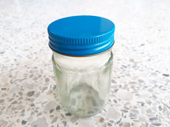 Close-up of drink in glass on table