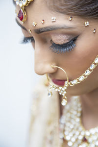 Hindu bride on her wedding day.