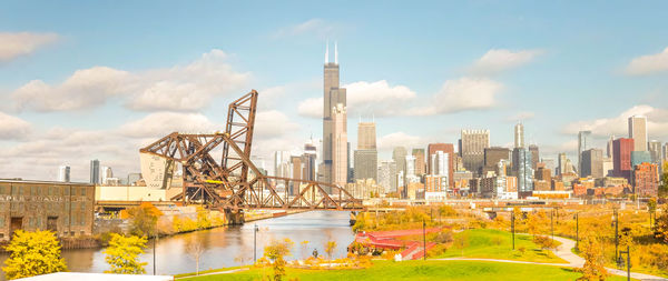 Buildings in city ,chicago city,usa