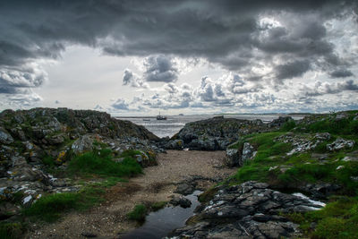 Scenic view of sea against sky