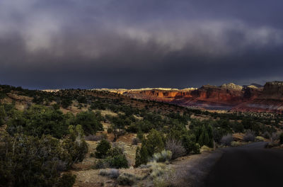 Scenic view of landscape against sky