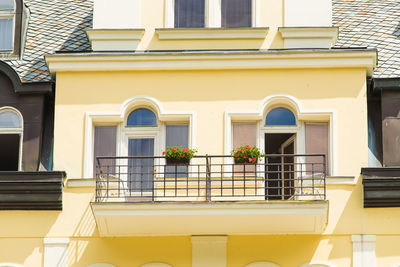 Low angle view of residential building