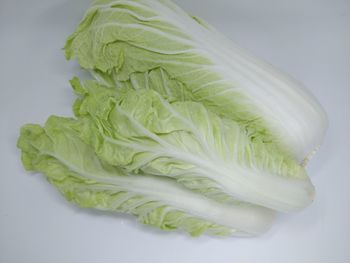 High angle view of vegetables in plate