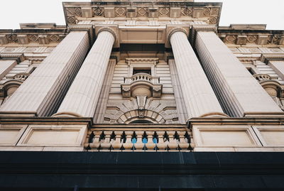 Low angle view of historical building against sky