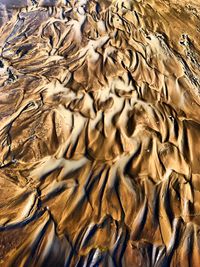 Full frame shot of sand dunes in desert