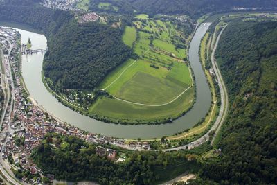 High angle view of cityscape