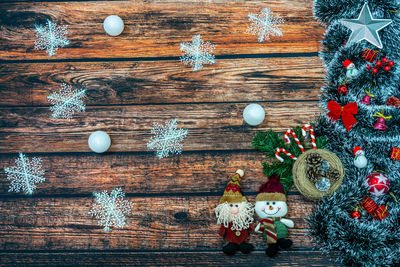 Christmas tree on table