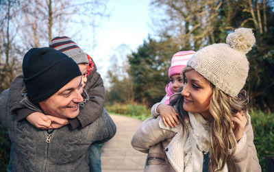 Young woman wearing hat