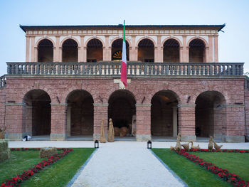 Facade of historical building