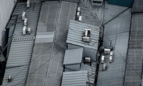 Low angle view of staircase by building