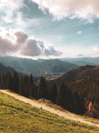 Scenic view of landscape against sky