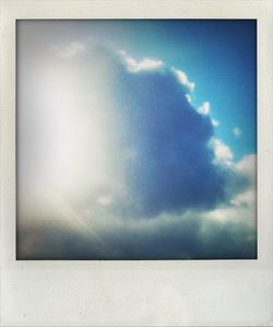 Low angle view of cloudy sky