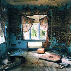 Interior of abandoned house