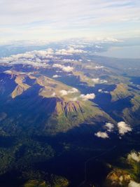 Aerial view of landscape against sky