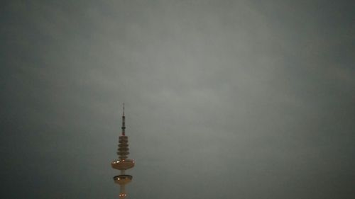 Low angle view of communications tower