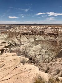 Scenic view of desert against sky