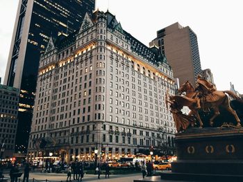 Low angle view of modern buildings