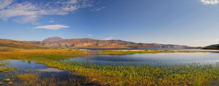 Scenic view of lake