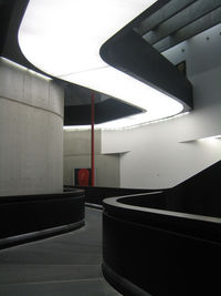 Interior of illuminated building