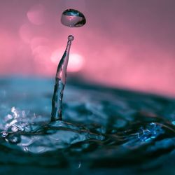 Close-up of water splashing