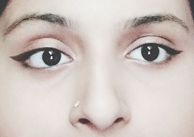 Close-up portrait of woman