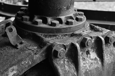 Close-up of machine part