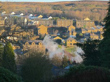 Aerial view of a town