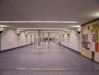 Illuminated underground walkway