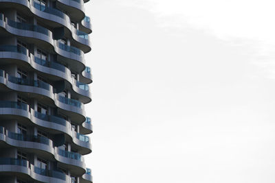Low angle view of building against clear sky