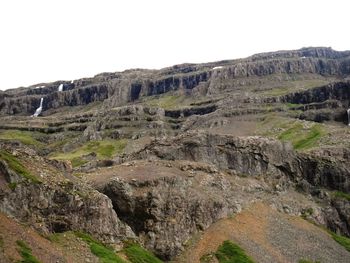 Scenic view of landscape against clear sky