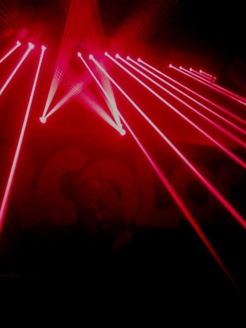 illuminated, night, red, indoors, lighting equipment, glowing, light - natural phenomenon, long exposure, arts culture and entertainment, dark, pattern, multi colored, light, motion, abstract, light trail, light effect, no people, close-up, neon