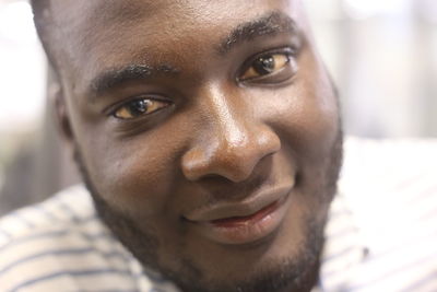 Close-up portrait of young man