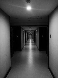 Empty corridor of building