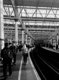 Railroad station platform