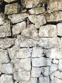 Full frame shot of stone wall