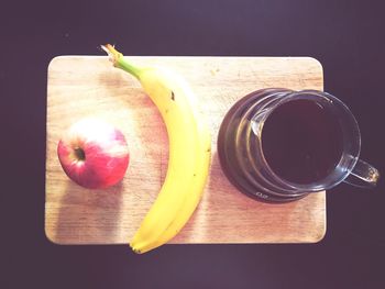 Directly above shot of fruit on table