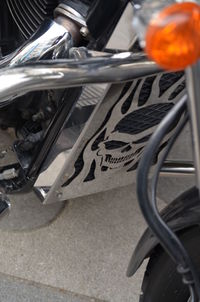 High angle view of bicycle on street