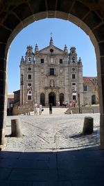 Low angle view of historical building